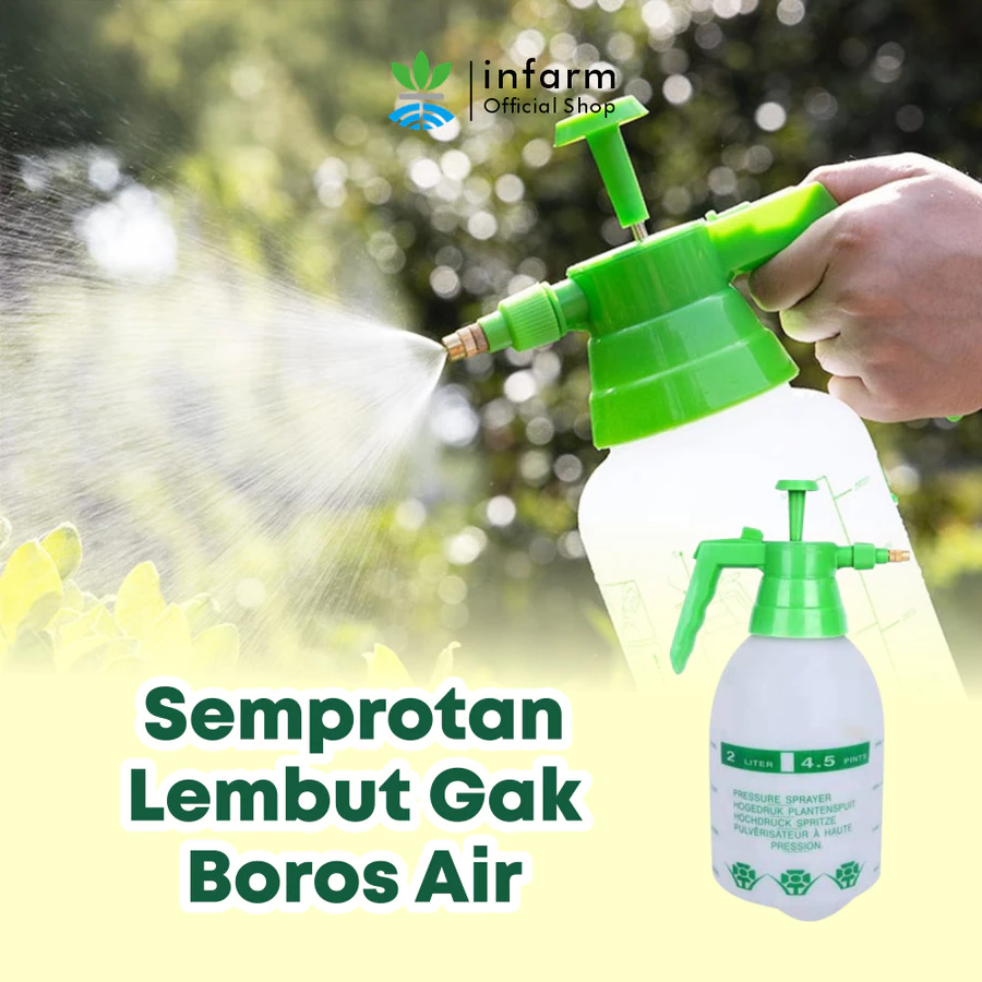 INFARM - Sprayer Tekanan Tinggi 2L Semprotan Tekanan Tinggi Pompa Manual Botol Spray 2 Liter — foto 2